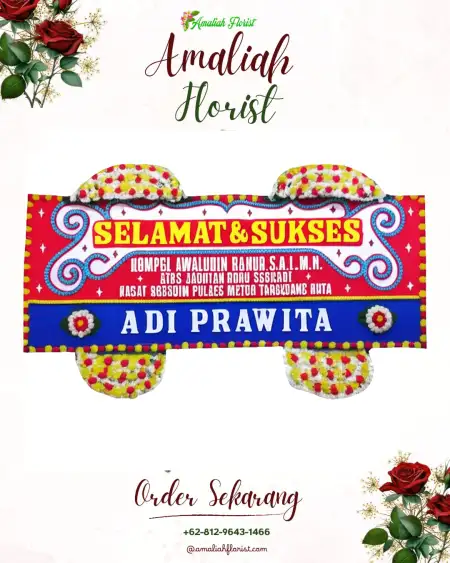 Papan Bunga Ucapan Selamat Guntung Manggis
